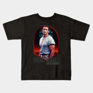 Arnold Schwarzenegger Total Recall Inspired Fan Art Design Kids T-Shirt